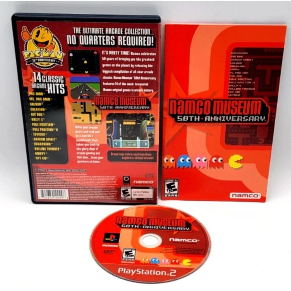 Namco Museum 50th Anniversary - Sony Playstation 2 PS2 Tested‎ Authentic